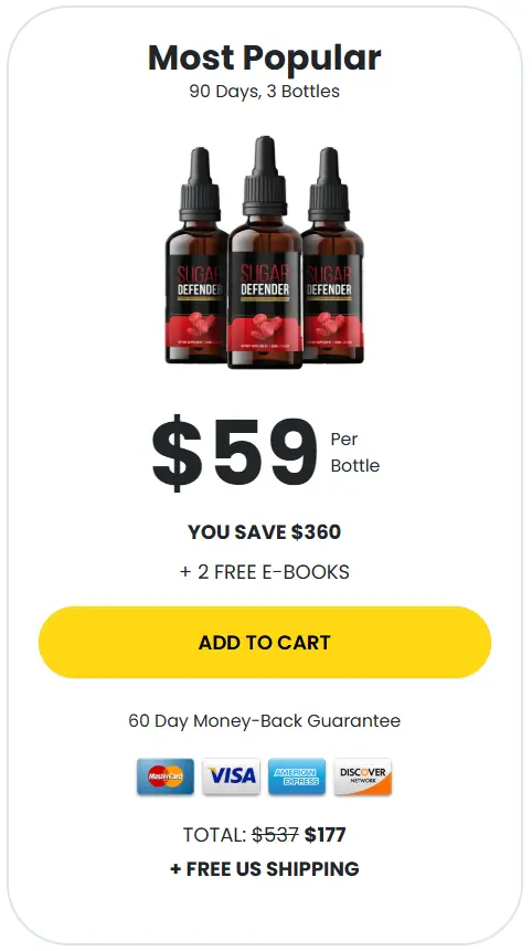 Buy Sugar Defender 3 Bottles